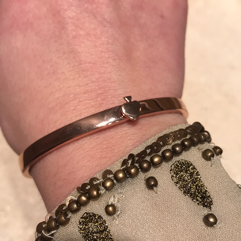 Kate Spade Rose Gold Heart Bracelet